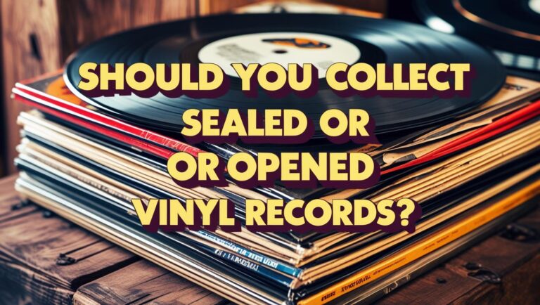 sealed vs. opened vinyl records